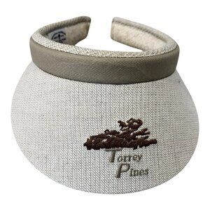 Vintage Torrey Pines Golf Visor Imperial Headwear Made USA Union 1990s